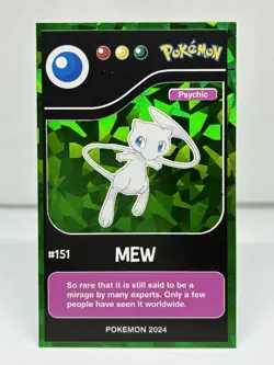 MEW (GREEN) RE EDITIONS 2024 - CRACKED ICE HOLO (CHASE CARD) - POKEMON - Image 1