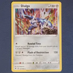 Dialga 121/185 - Vivid Voltage - Rare Holo Pokemon Card - NM - Image 1