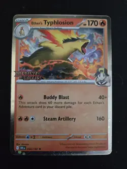 Destined Rivals Ethan's Typhlosion Card Stamped 034/182 - Image 1