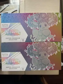 2x Pokemon TCG Scarlet & Violet Prismatic Evolutions Super Premium Collection - Image 1