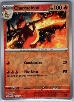 Charmeleon - 005/165 Reverse Holo SV: Scarlet & Violet 151 - Pokemon Card - NM - Image 1
