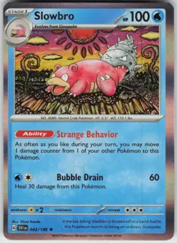 Holo Slowbro 043/198 Rare Scarlet & Violet Near Mint - Image 1
