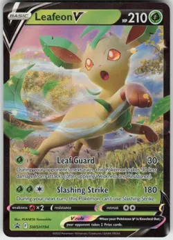 Leafeon V SWSH194 Promo Sword & Shield Promo Near Mint - Image 1