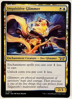 Inquisitive Glimmer - #217-MTG-Duskmourn: House of Horror (DSK)-Regular-NM - Image 1