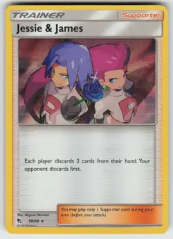 Holo Jessie & James 58/68 Rare Hidden Fates Near Mint - Image 1