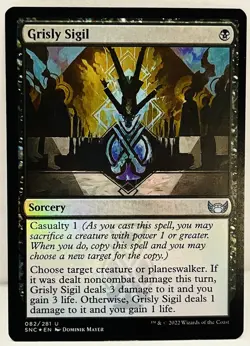 Grisly Sigil - #82-MTG-Streets of New Capenna (SNC)-FOIL-NM - Image 1