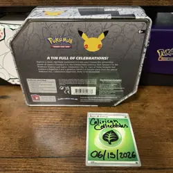 Pokemon TCG Celebrations Lance’s Charizard V Walgreens Large Tin SEALED - Image 2