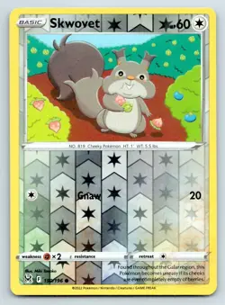 Pokemon Skwovet Lost Origin LOR C REVERSE HOLO 150/196 NM - Image 1