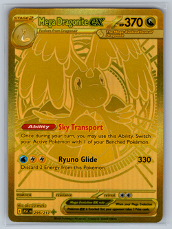 Pokemon TCG Mega Dragonite EX Ascended Heroes 295/217 Gold Hyper Rare NM/M - Image 1