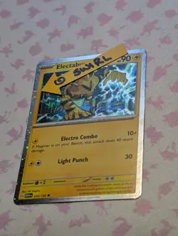 Electabuzz 125/165 (NM) •SWIRL• Cosmo Holo Scarlet & Violet: 151 2023 Pokemon - Image 3