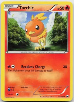 LP Torchic 14/108 Common Dark Explorers Pokemon - Image 1