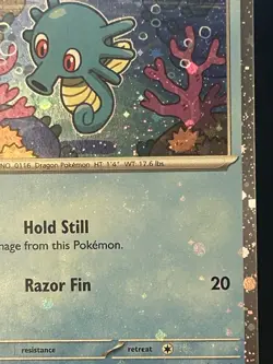 Horsea (010/064) Shrouded Fable- Holo Bleed - w/swirl - Promo - NM - Pokemon TCG - Image 2