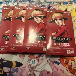One Piece TCG OP13 Sealed Blister Lot of 4 - Image 1