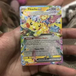 Pokemon TCG Pikachu ex 057/191 SV08: Surging Sparks Double Rare Free Shipping! - Image 1