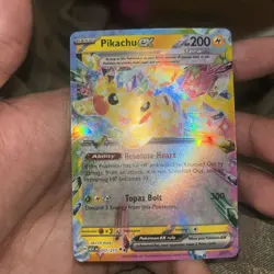 Pokemon TCG Pikachu ex 057/191 SV08: Surging Sparks Double Rare Free Shipping! - Image 3