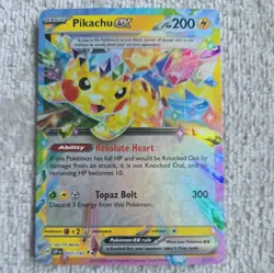 Pikachu EX 057/191 Sv08: Surging Sparks Double Rare Pokemon Card TCG - Image 1