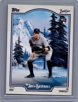 2025 Topps x Bob Ross: The Joy of Baseball #84 Ben Rice - Image 1