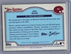 2025 Topps x Bob Ross: The Joy of Baseball #84 Ben Rice - Image 2