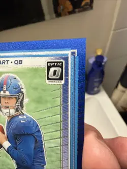 2025 Panini Donruss Optic - Rated Rookie Jaxson Dart #273 Blue Glitter Prizm... - Image 5