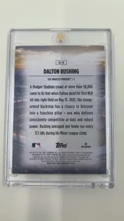 2025 Topps Update Series - Home Field Advantage Dalton Rushing #HA-48 (RC) - Image 2