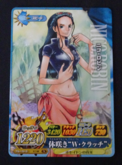 Nico Robin One Piece Berry Match IC7-09 Japanese Carddass BANDAI card - Image 1