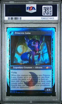 Mtg Nightmare Moon Princess Luna Foil 2019 PSA 10 Low Pop - Image 2