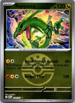 Rayquaza (Friend Ball) 153/217 Rare Ascended Heroes Pokemon Reverse Holo NM - Image 1