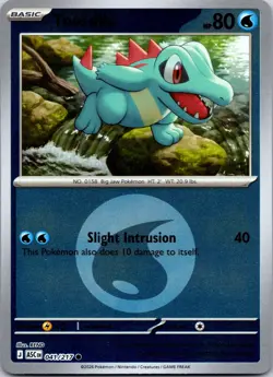 Totodile (Energy Symbol Pattern) 041/217 Ascended Heroes Pokemon Reverse Holo NM - Image 1
