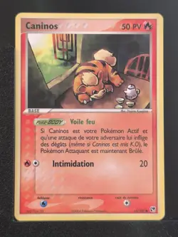 Carte Pokemon Caninos 65/100 Ex Tempete De Sable TDS Bloc EX FR 1 - Image 2