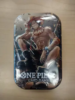One Piece Tin Pack Set Vol. 2 Portgas D. Ace Tin FACTORY SEALED - Image 1