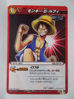 One Piece Miracle Battle Carddass Promo P OP 01 Luffy Straw Hat Pirates - Image 1