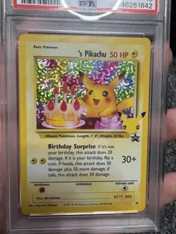 2021 POKEMON CELEBRATIONS CLASSIC COLLECTION #24 BIRTHDAY PIKACHU-HOLO PSA 10 - Image 3