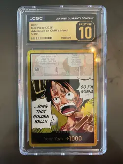 DON!! Gold Card - Monkey D. Luffy - Adventure on Kami's Island - CGC Pristine 10 - Image 1