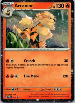 2 SWIRLS Arcanine - Holo Promo SV: Scarlet & Violet Promo Cards 011 NM - Image 1