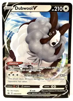 Dubwool V - SWSH049 Black Star Promo Ultra Rare Pokemon - NM/MINT - Image 1