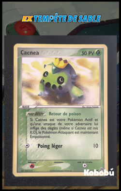 Carte Pokemon Cacnea 57/100 Ex Tempete De Sable TDS Bloc EX FR 2 - Image 1