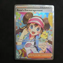 Rosa's Encouragement 123/088 SIR Perfect Order Pokemon Card Full Art Trainer - Image 1
