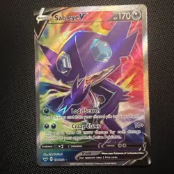 Sableye V 194/202 Full Art Sword & Shield Base Set Ultra Rare NM Pokemon TCG - Image 1