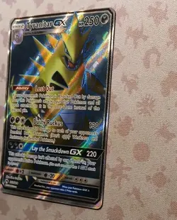Pokemon TCG Tyranitar GX Full Art Ultra Rare Holo SM-Lost Thunder 203/214 NM🔥🔥 - Image 2