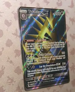 Pokemon TCG Tyranitar GX Full Art Ultra Rare Holo SM-Lost Thunder 203/214 NM🔥🔥 - Image 3