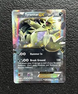 Pokemon TCG - Tyranitar EX 42/98 - Holo Ultra Rare - XY Ancient Origins *NM/LP - Image 1