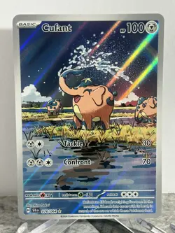 Cufant Illustration Rare 076/064 Sv: Shrouded Fable Holo Pokemon - Image 1
