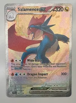 🔥 Pokemon TCG Salamence ex 187/159 Sv09 Journey Together SIR Holo Full Art MINT - Image 5