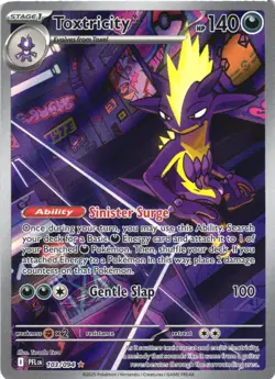 TOXTRICITY 103/094 ILLUSTRATION RARE PHANTASMAL FLAMES POKEMON HOLO NEAR MINT - Image 2
