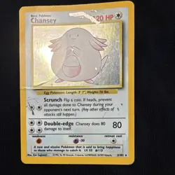 Chansey ✨ DAMAGED [HP] Base Set Holo - accepting offers - Image 1