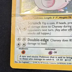 Chansey ✨ DAMAGED [HP] Base Set Holo - accepting offers - Image 5