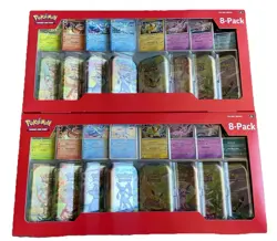 Pokemon TCG: Prismatic Evolutions 8 Mini-Tins Promos - Lot Of 2 - Same Day Ship - Image 1