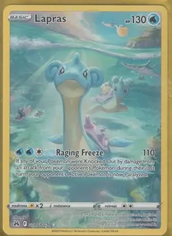 Lapras GG05/GG70 Holo Crown Zenith Galarian Gallery Pokemon NM - Image 1