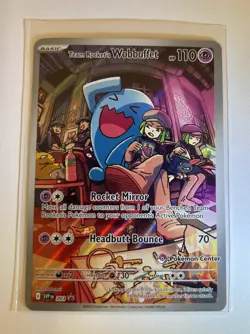 Team Rocket's Wobbuffet SVP 203 Pokemon Center Exclusive Promo - Near Mint Holo - Image 1