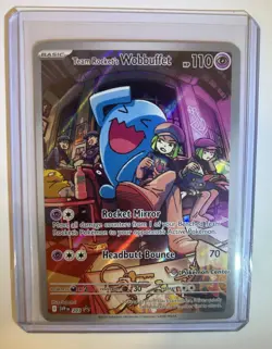 Team Rocket's Wobbuffet SVP 203 Pokemon Center Exclusive Promo - Near Mint Holo - Image 2